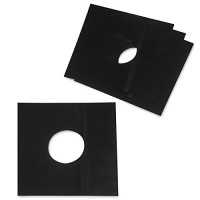 Mishiner 4 Sheet Reusable Non-Stick 0.08 mm Thick Gas Stovetop Stove Top Burner Protector Cover Clean Mat(Black) - B06ZXS298B